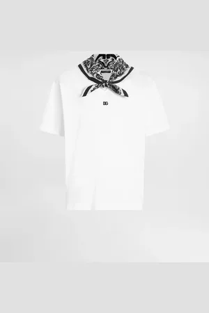 Dolce & Gabbana T-shirt Con Dettaglio Foulard - Uomo T-shirts E Polo Bianco 44