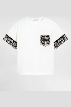 Dolce & Gabbana T-shirt In Jersey Stampa Maiolica - Uomo T-shirts E Felpe 2 Years