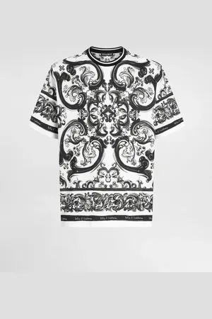 Dolce & Gabbana T-shirt Manica Corta Stampa Maiolica - Uomo T-shirts E Polo 48
