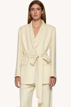Dondup Blazer monopetto in twill di viscosa e lino