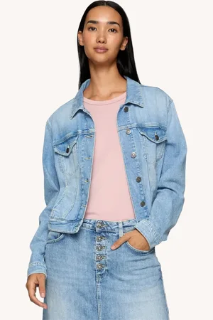 Dondup Giubbino slim in denim stretch riciclato