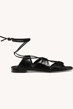 Dondup Sandali in pelle effetto pitone