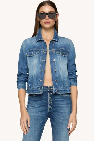 Dondup Giubbino slim in denim stretch riciclato