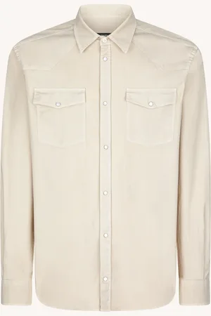Dondup Camicia texana slim in bull leggero