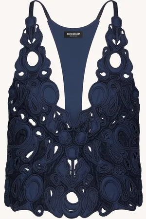 Dondup Top slim in denim fisso