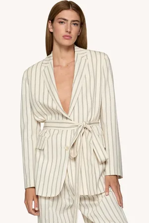Dondup Blazer monopetto in viscosa rigata
