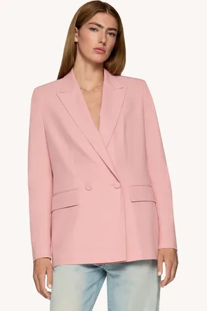 Dondup Blazer doppiopetto in crêpe di cotone