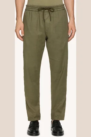 Dondup Pantaloni Yuri jogger in armatura di cotone e lino