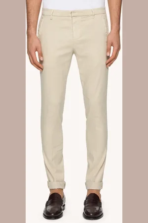Dondup Pantaloni Gaubert slim in lino e lyocell