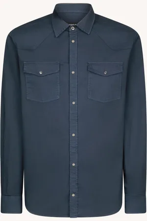 Dondup Camicia texana slim in bull leggero