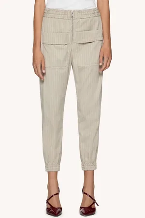 Dondup Pantaloni Sunny jogger in stampa gessato