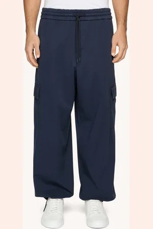 Dondup Pantaloni Rodri jogger in gabardina brillante