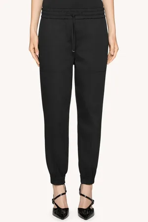 Dondup Pantaloni Alba jogger in raso di cotone e seta