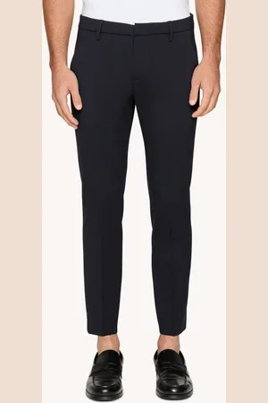 Dondup Pantaloni Alfredo slim in fresco lana