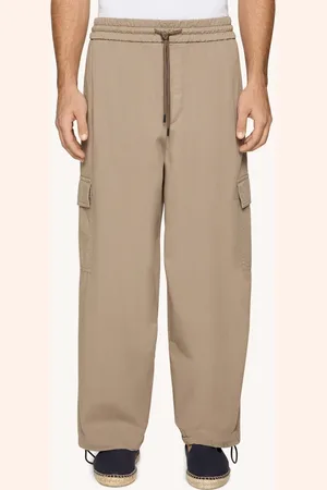 Dondup Pantaloni Rodri jogger in gabardina brillante