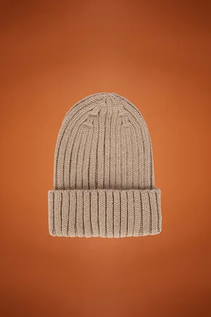 DOPPELGÄNGER Berretto uomo in maglia a coste Wool Blend