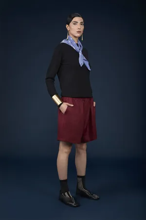 DOPPELGÄNGER Maglia donna manica lunga girocollo
