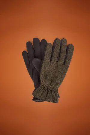 DOPPELGÄNGER Guanti uomo in tweed
