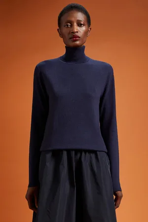 DOPPELGÄNGER Maglia donna collo alto misto lana a cachemire regular fit
