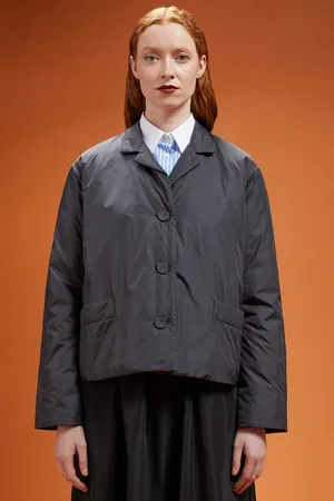 DOPPELGÄNGER Giubbino donna monopetto corto imbottito comfort fit