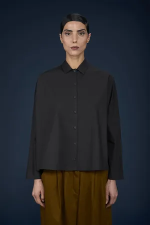 DOPPELGÄNGER Camicia donna boxy a maniche lunghe