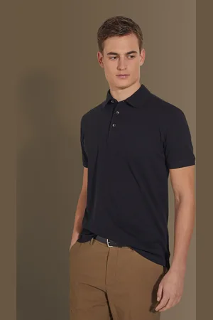 DOPPELGÄNGER Polo manica corta uomo 100% cotone piquet tinta unita