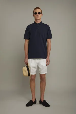 DOPPELGÄNGER Bermuda uomo in puro lino