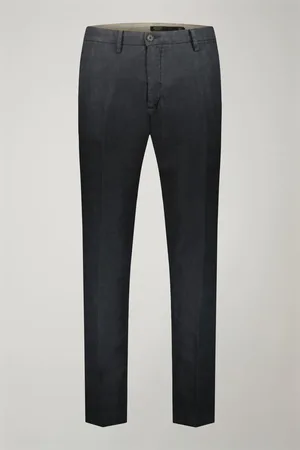 DOPPELGÄNGER Pantalone chino 100% lino regular fit