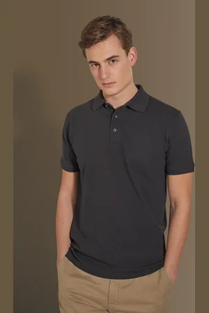 DOPPELGÄNGER Polo manica corta uomo 100% cotone piquet tinta unita