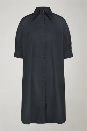 DOPPELGÄNGER Vestito corto donna 100% cotone tinta unita