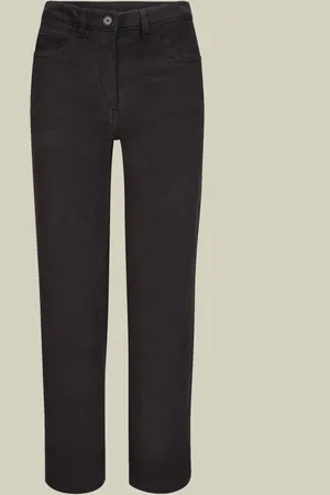DOPPELGÄNGER Pantalone donna 5 tasche in velluto a gamba dritta in denim regular fit
