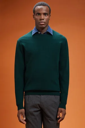 DOPPELGÄNGER Maglia uomo girocollo 100% cachemire regular fit