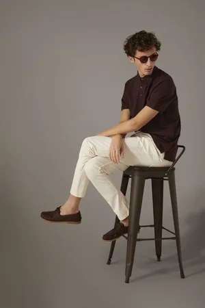 DOPPELGÄNGER Pantalone 5 tasche regular fit costruzione twill