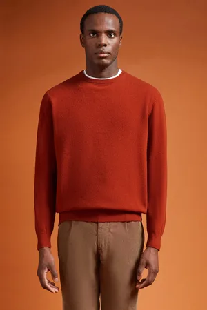 DOPPELGÄNGER Maglia uomo girocollo misto lana lambswool regular fit
