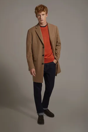 DOPPELGÄNGER Cappotto classico monopetto misto lana