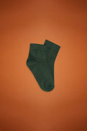 DOPPELGÄNGER Calza donna made in Italy in misto cotone tinta unita a coste