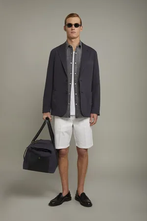 DOPPELGÄNGER Bermuda uomo classico costruzione twill regular fit