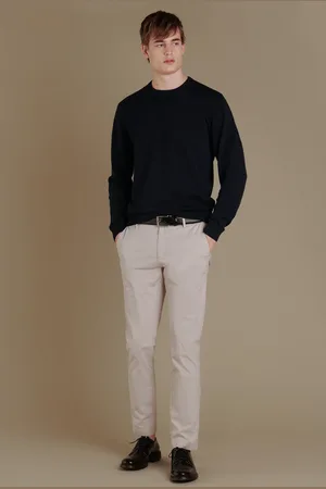 DOPPELGÄNGER Pantalone chino in puro cotone