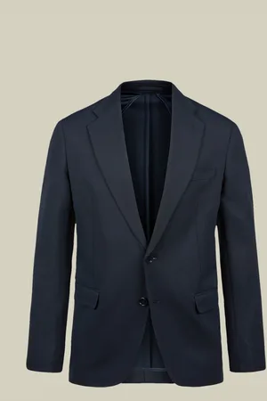DOPPELGÄNGER Abito uomo monopetto con tessuto jersey e disegno occhio di pernice regular fit