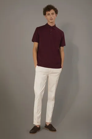 DOPPELGÄNGER Pantalone chino regular fit costruzione twill