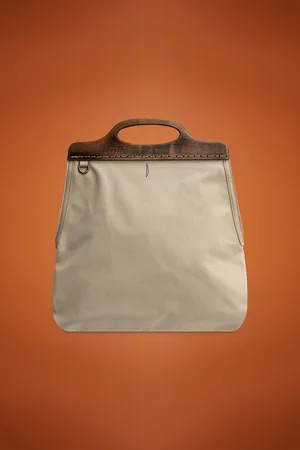 DOPPELGÄNGER Borsa donna in canvas con tracolla e manico rigido