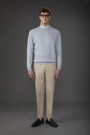 DOPPELGÄNGER Maglia uomo girocollo bio-washed 100% cotone