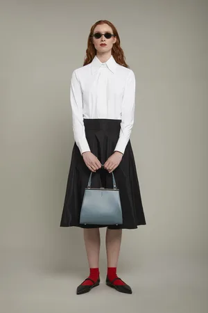 DOPPELGÄNGER Gonna donna in taffetà tecnico regular fit
