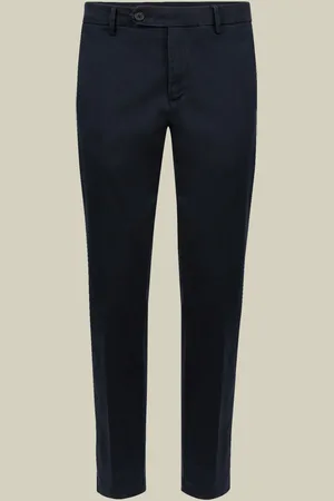 DOPPELGÄNGER Pantalone classico uomo chino in twill perfect fit
