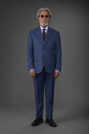 DOPPELGÄNGER Abito uomo monopetto con pantalone ad una pinces tessuto dal disegno principe di galles