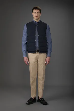 DOPPELGÄNGER Pantalone uomo 5 tasche costruzione twill