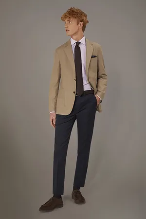 DOPPELGÄNGER Pantalone chino regular fit costruzione twill