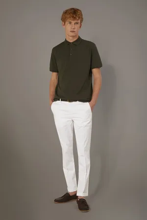 DOPPELGÄNGER Pantalone chino regular fit costruzione twill