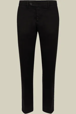 DOPPELGÄNGER Pantalone classico uomo chino in twill perfect fit