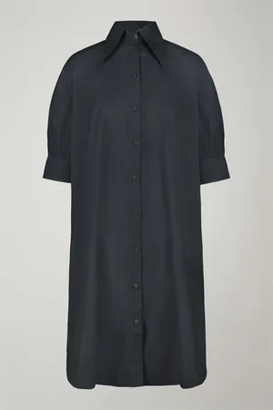 DOPPELGÄNGER Vestito corto donna 100% cotone tinta unita
